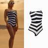 Occasion sthcute | Barbie Vintage Swimsuit One Pieceu00A0Stripe Strapless Bikini Black