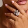 Accessories sthcute | Diamante Interlocking Crystal Embellishmentsu00A0Rings