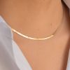 Accessories sthcute | Womenu00A0Chainu00A0Simpleu00A0 Herringbone Necklace Gold