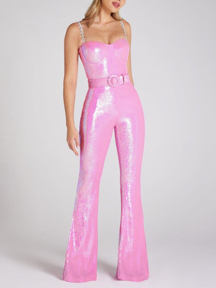 Occasion sthcute | Barbie Sequinu00A0Diamanteu00A0Strapsu00A0Jumpsuit