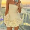 Dresses sthcute | One Shoulder Ruffle Hem Mini Dress